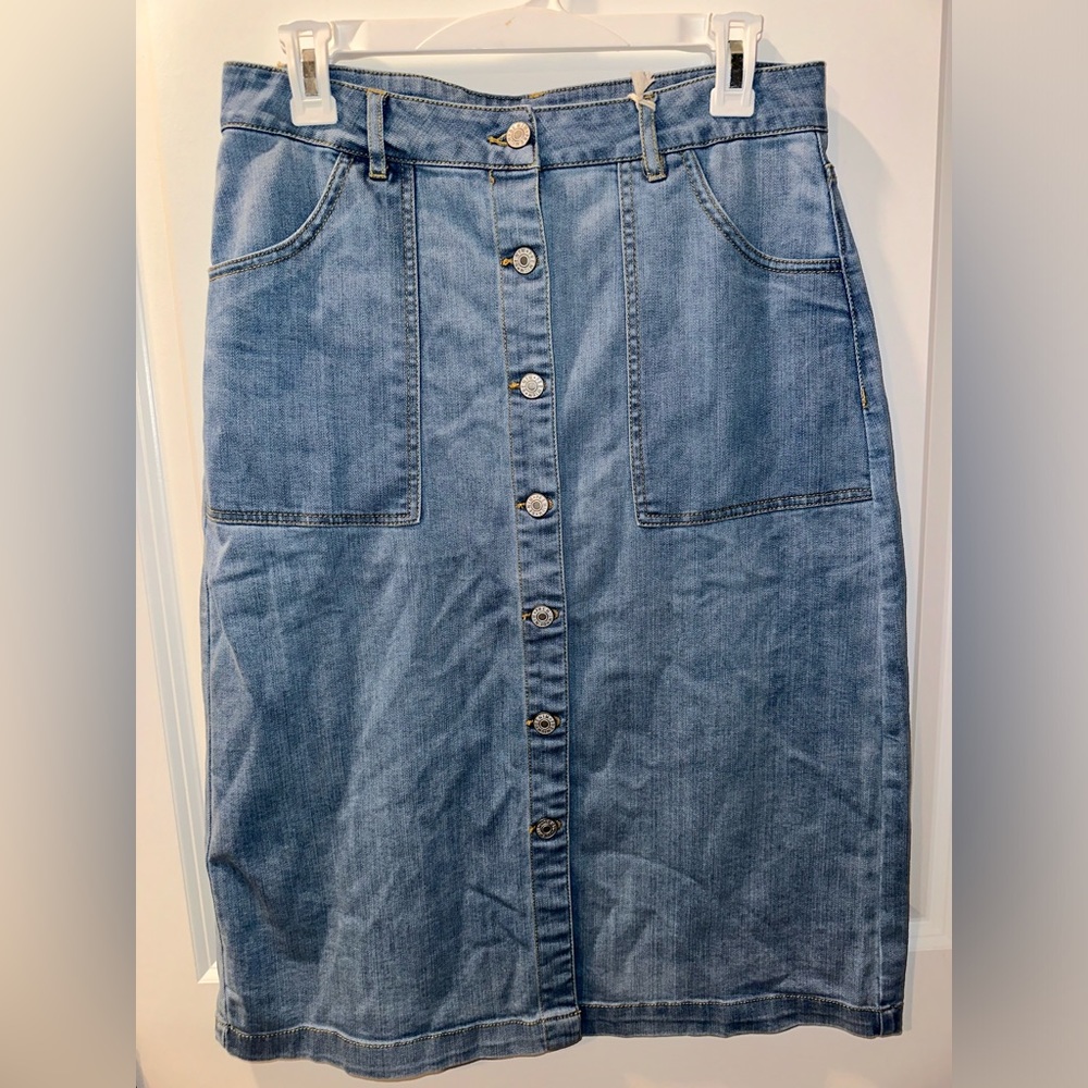 Love tree denim skirt